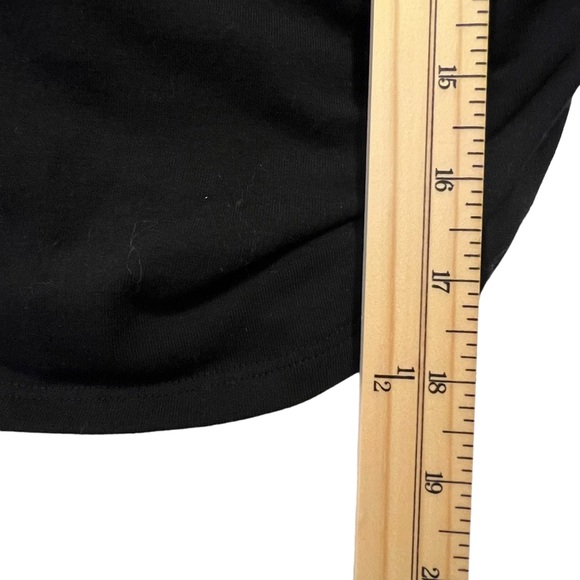 NWOT Reformation Lindy Knit Ruched Crop Top Black Sleeveless Size Medium - Picture 7 of 10